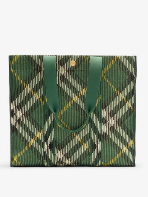 Burberry Burberry Medium Check Knitted Tote