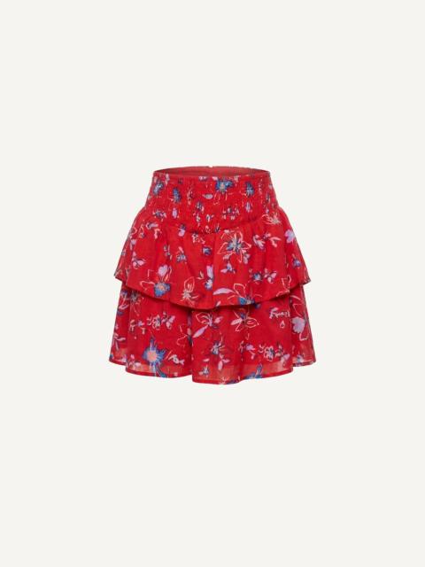 Cleobella ARDEN MINI SKIRT | FIORE ROSSO
