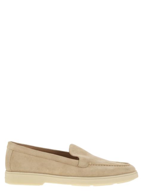 Santoni Women Suede Moccasin