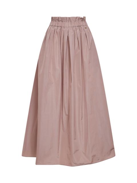 Herno Herno Women Powder Pink New Techno Taffeta Long Skirt