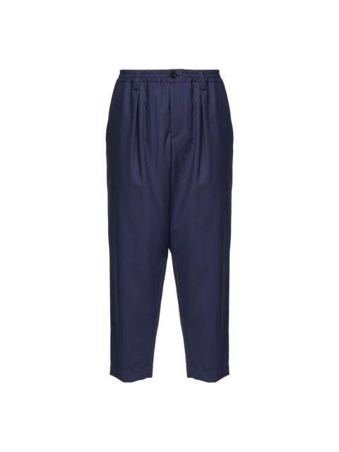 pleated drawstring trousers
