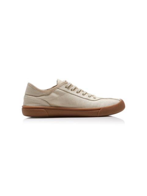 The Row Cotton Canvas Sneakers taupe