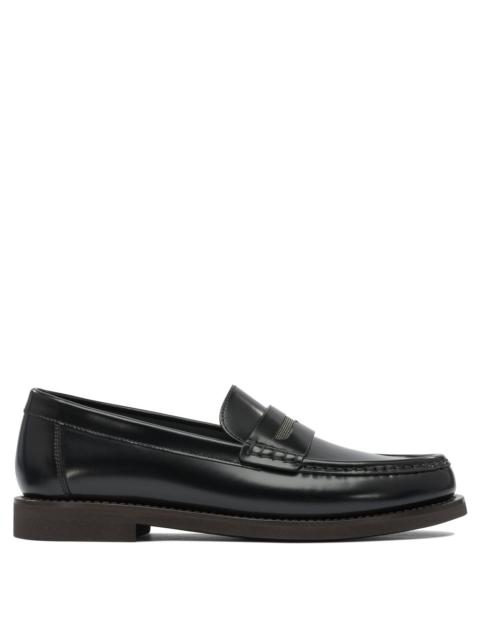 Brunello Cucinelli Brunello Cucinelli Leather Loafers With Jewel Detailing