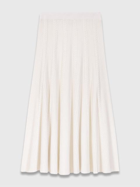 maje Long knit skirt