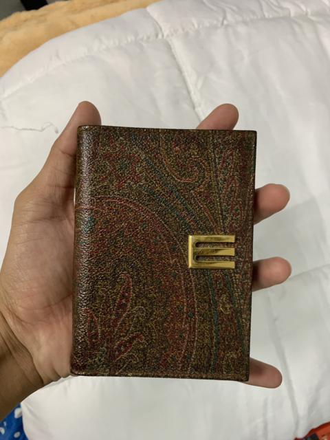 Etro ETRO Paisley Print Bifold Leather Wallet