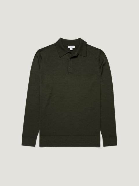 Sunspel Extra‑Fine Merino Polo Shirt