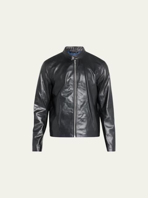 rag & bone Men's Archive Cafe Racer Leather Jacket