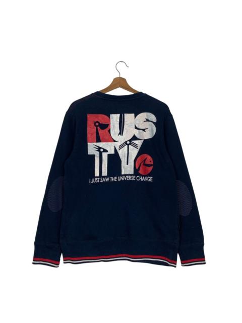 Other Designers RUSTY Big Logo Surfing Crewneck Sweatshirt #3538-C162