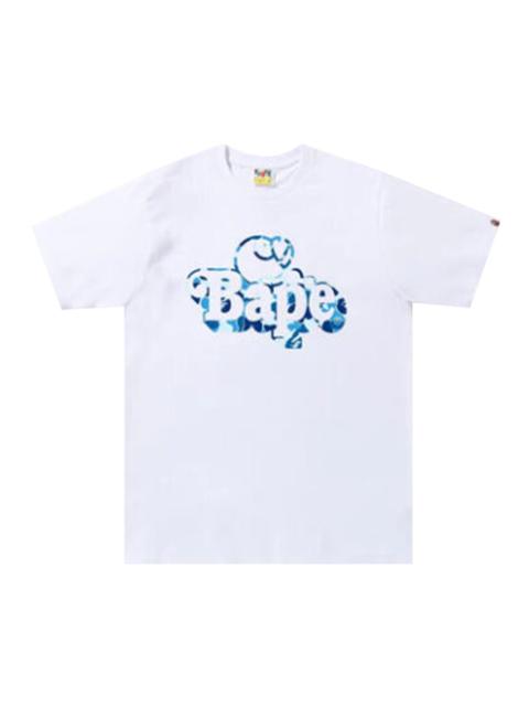 A BATHING APE® BAPE ABC Camo Milo On Tee 'White/Blue'