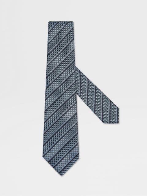 ZEGNA LIGHT BLUE SILK TIE
