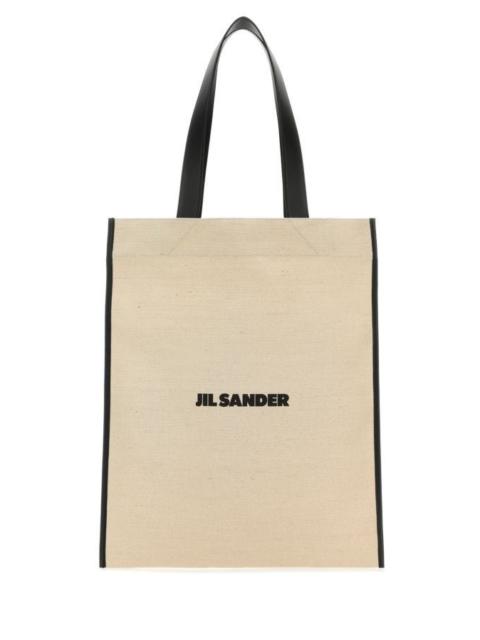 Jil Sander Jil Sander Woman Sand Canvas Shopping Bag