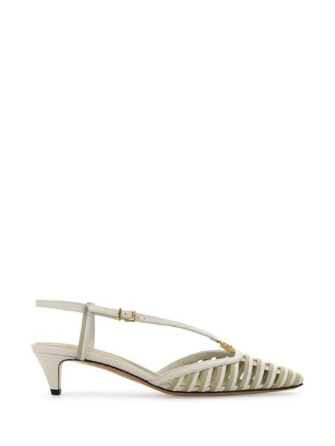 Fendi Women Two-Tone Leather Ffold Pumps