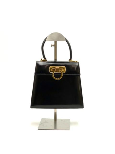 FERRAGAMO Ferragamo Black Kelly Two Way Bag Small