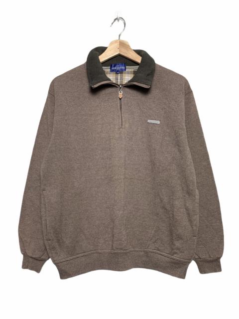 Other Designers Vintage - Louis Valentino Half Zipper Brown Travis Scott Sweatshirt