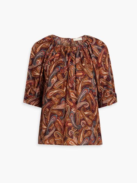 ULLA JOHNSON Suri paisley-print wool-blend top