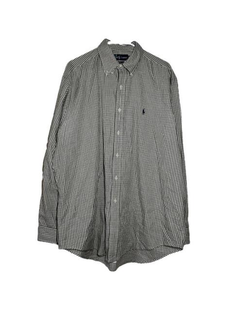Ralph Lauren Shirt Shepherd Button Up Long Sleeve 100% Cotton Large