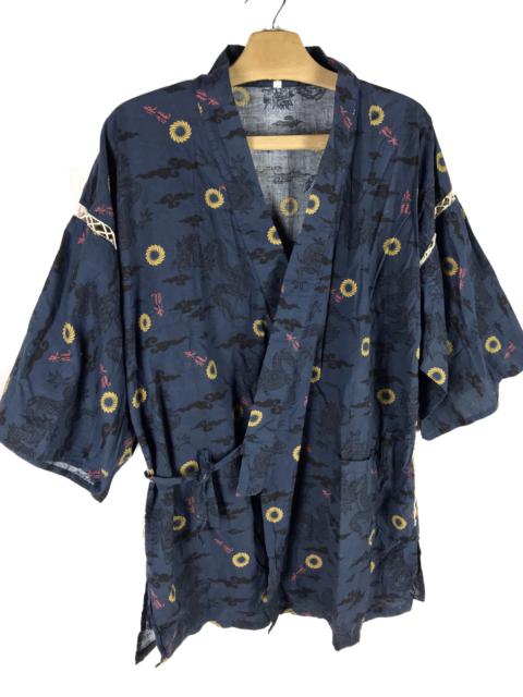 Other Designers Japanese Brand - LAST CALL💥JAPANESE KIMONO DRAGON DARK BLUE HAPPI KIMONO