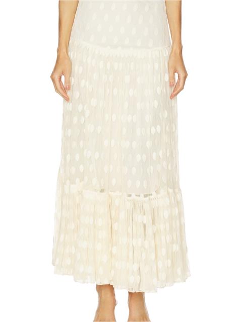 ULLA JOHNSON Vera Lace High Waist Maxi Skirt