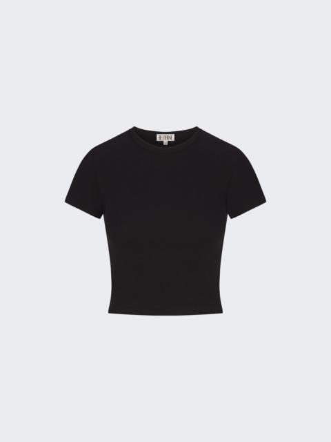 ÉTERNE Short Sleeve Baby Tee Black