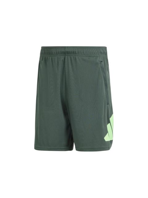 adidas adidas Train Essentials Logo Shorts Legend Ivy Green Spark