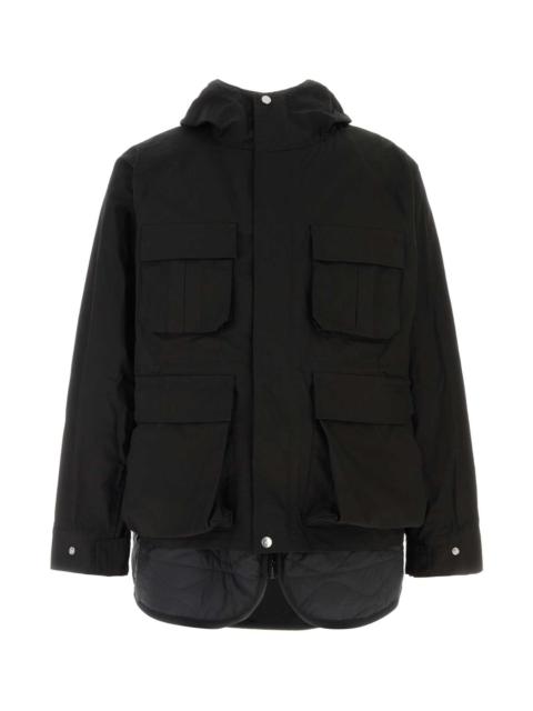 sacai Sacai Men Black Cotton Blend Jacket