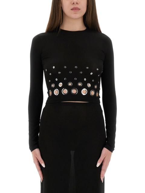 rabanne Rabanne Women Cropped Top With Eyelets
