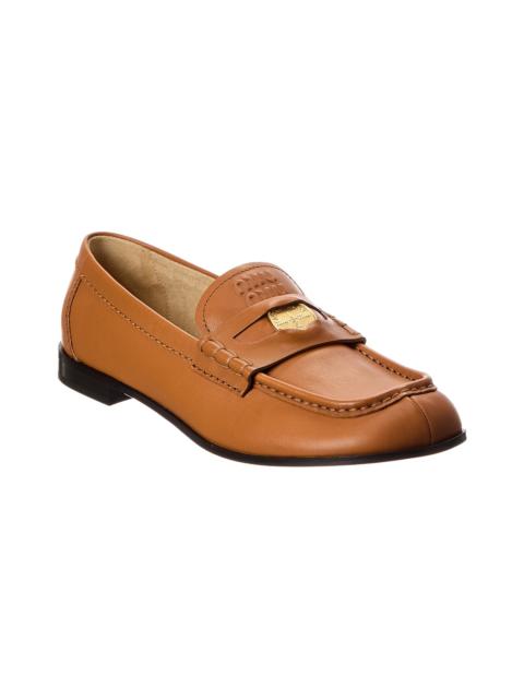 Miu Miu Miu Miu Leather Penny Loafer