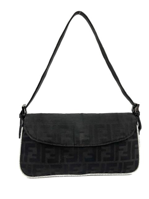 FENDI Authentic FENDI Black Monogram Shoulder Bag