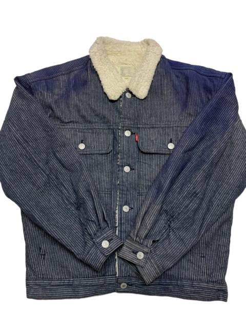 Levi's Vintage Levi’s denim sharpa lined trucker jacket