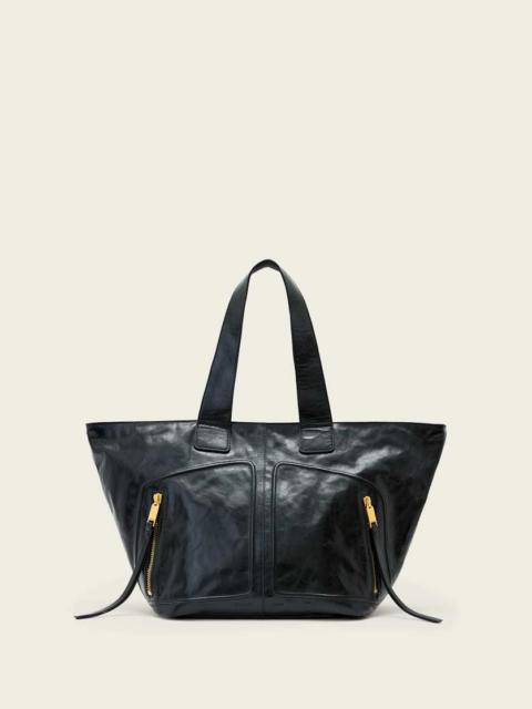 ALLSAINTS JEAN REY LEATHER TOTE BAG