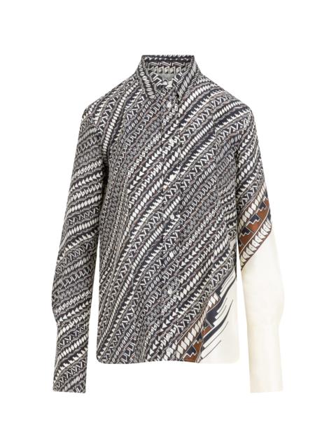HEIRLOME Alex Jurado-Printed Silk Shirt multi