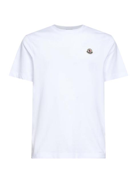 Moncler Moncler Men White Cotton Logo Patch Pack Of Three T-Shirts