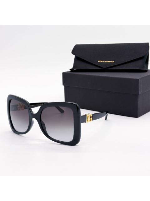 Dolce & Gabbana New Dolce&Gabbana DG6193U 501/8G Black Women Oversized Sungl