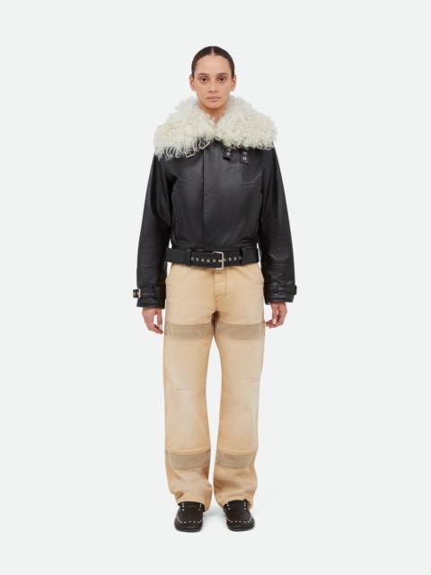 WALES BONNER Bridge Leather Jacket