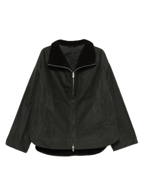 TOTEME zipped corduroy-collar jacket