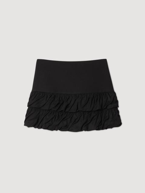 Sandro MINI RUFFLED SKIRT