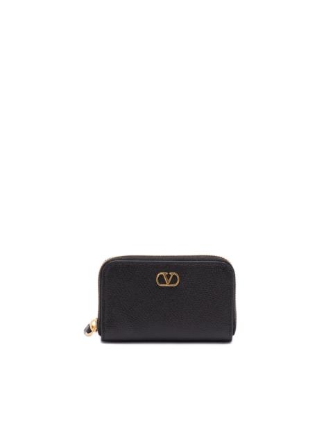 Valentino `Vlogo Signature` Mini Zip Around Wallet
