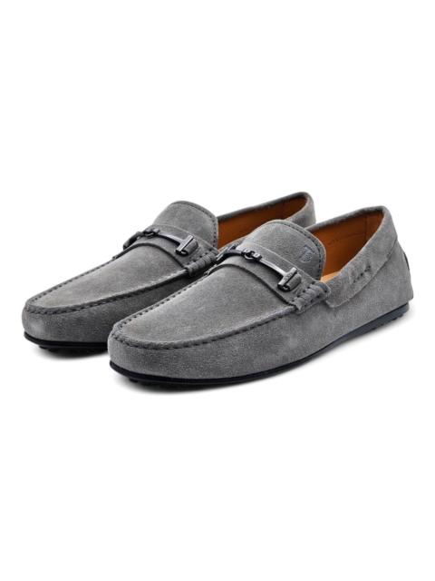 Tod's Men’s City Gommino Suede Driving Shoes Gray US 9.5 UK 8 $695