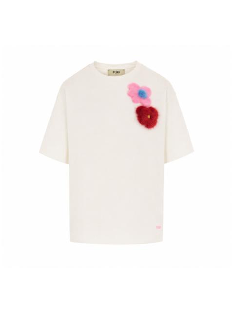 FENDI Fendi Women Sunny Side Flowers Brooches T-Shirt