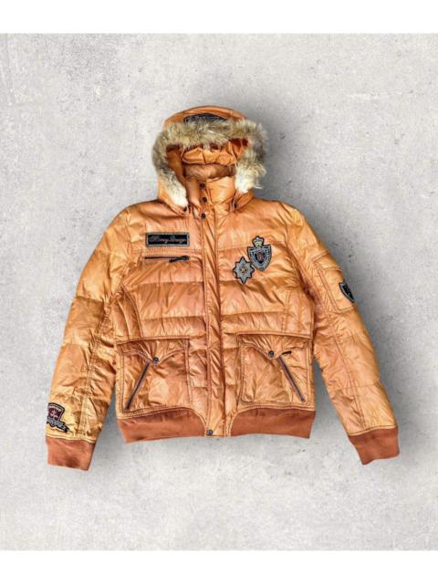 If Six Was Nine - Vintage Nicole Club For Men Faux Fur Flame Hoodie Jacket