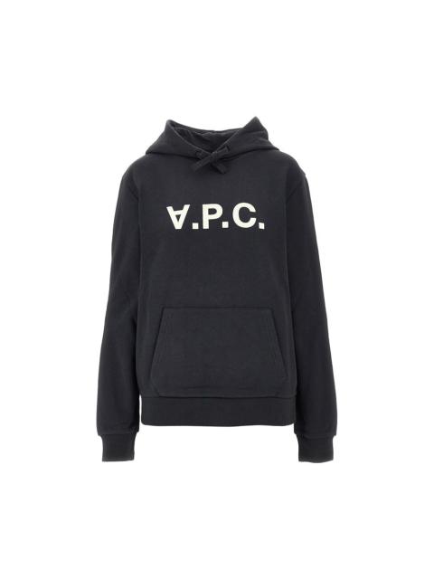 A.P.C. A.P.C. Women Flocked Logo Hoodie