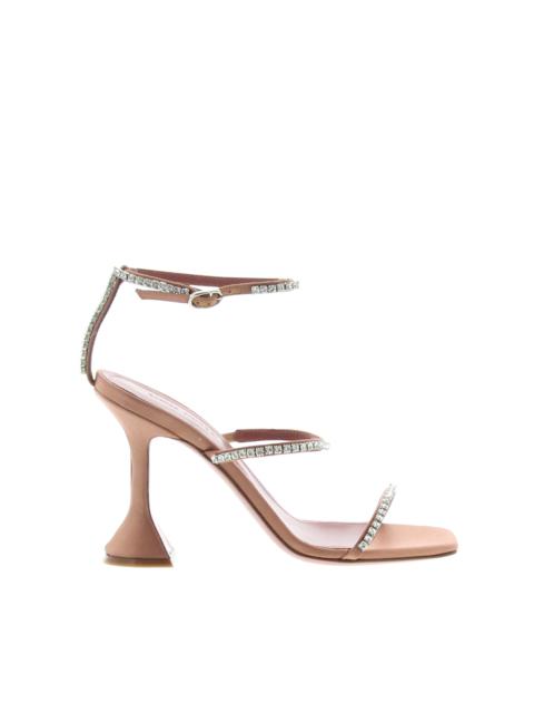 Gilda Sandal Satin Chestnut