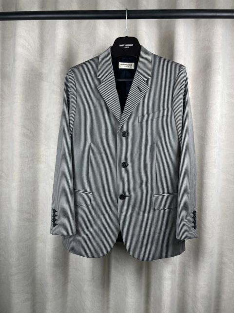 SAINT LAURENT Saint Laurent SS15 Black White Stripe Suit