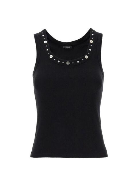 VERSACE VERSACE Medusa Black Tank Top New & Authentic (Women's size: