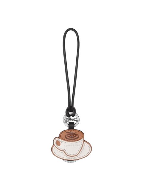 Longchamp Key ring Coffee - Leather