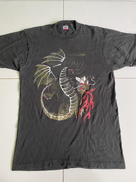 Other Designers Very Rare - Vintage 1989s Dragon San Francisco Black T shirt