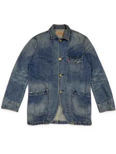 Levi's Vintage Levi's 70802 Washed Chore Coverall Denim Work Jacket