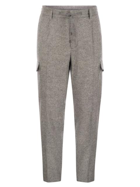 Peserico - Peserico Men Wool, Silk And Cashmere Jogger Trousers