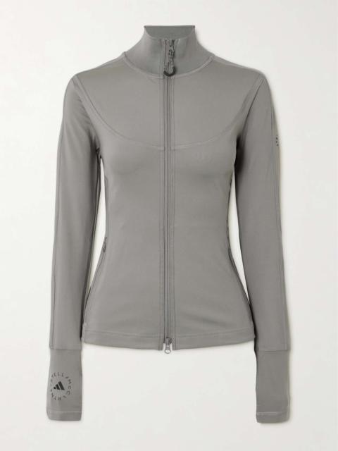 TruePurpose stretch printed recycled jacket Gray