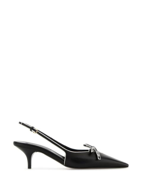 Miu Miu Miu Miu Women Black Leather Nappa Leather Pumps